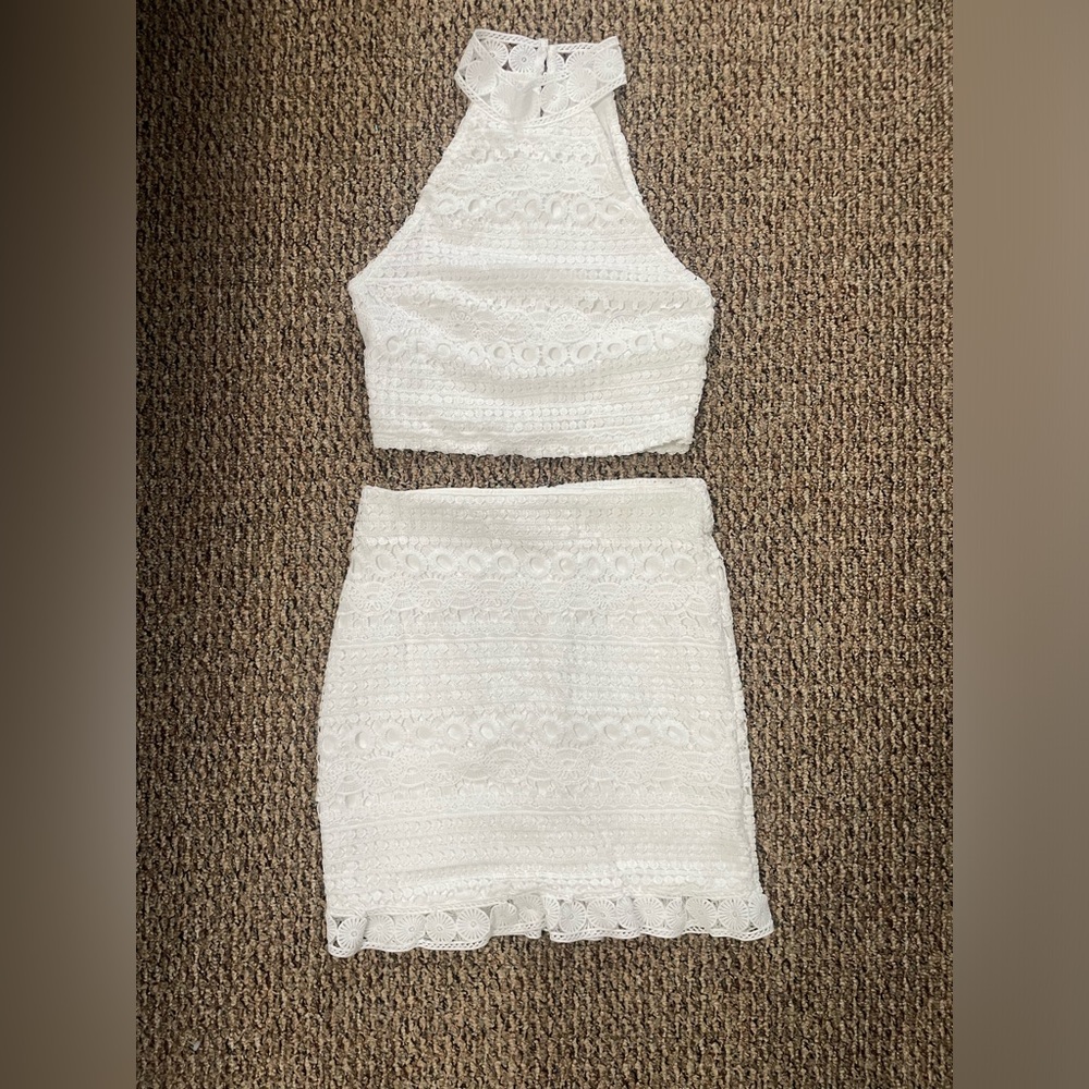 White Two Piece Set | Bridal